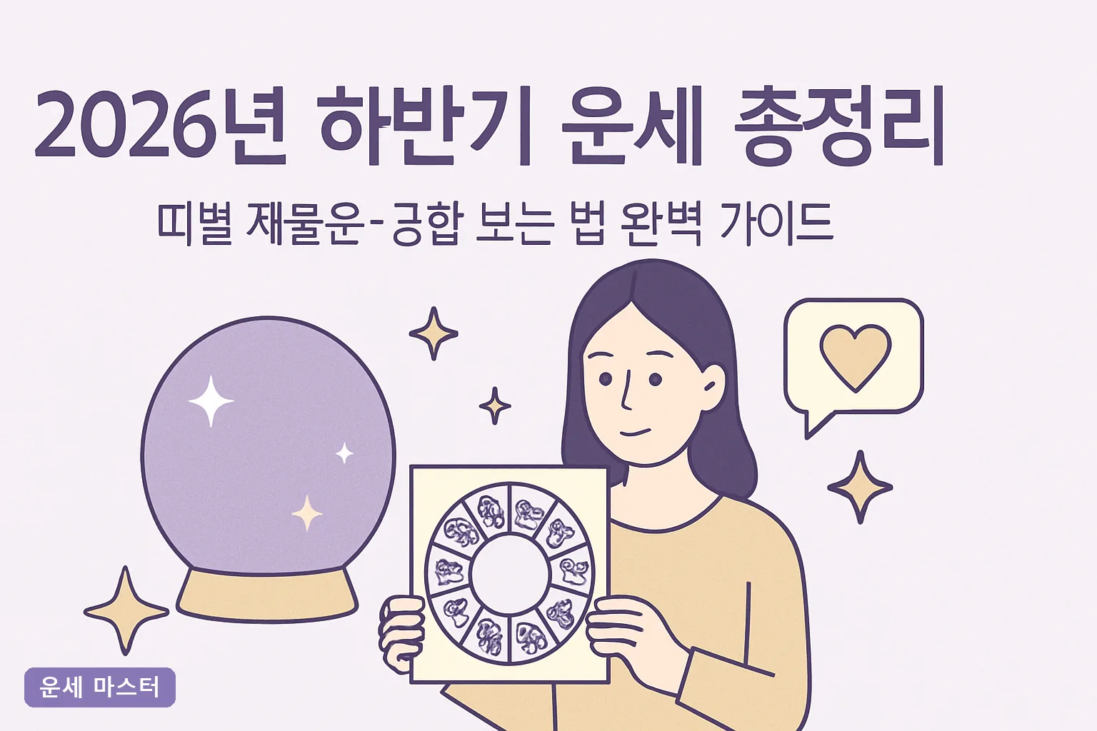 2026년 하반기 운세 총정리: 띠별 재물운·궁합 보는 법 완벽 가이드